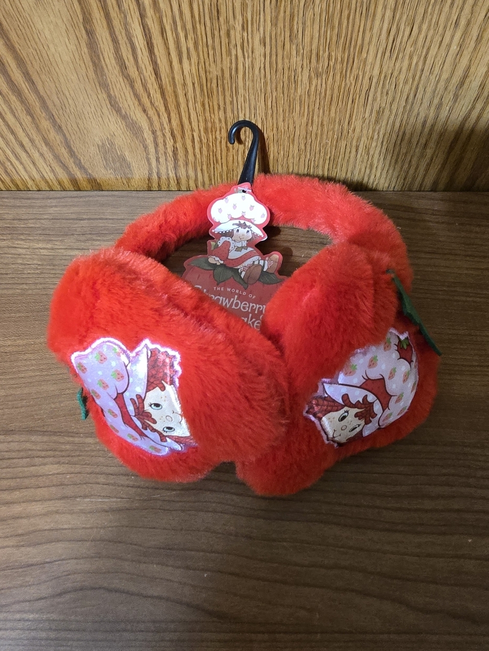 Strawberry Shortcake Red Plush Kids Earmuffs -